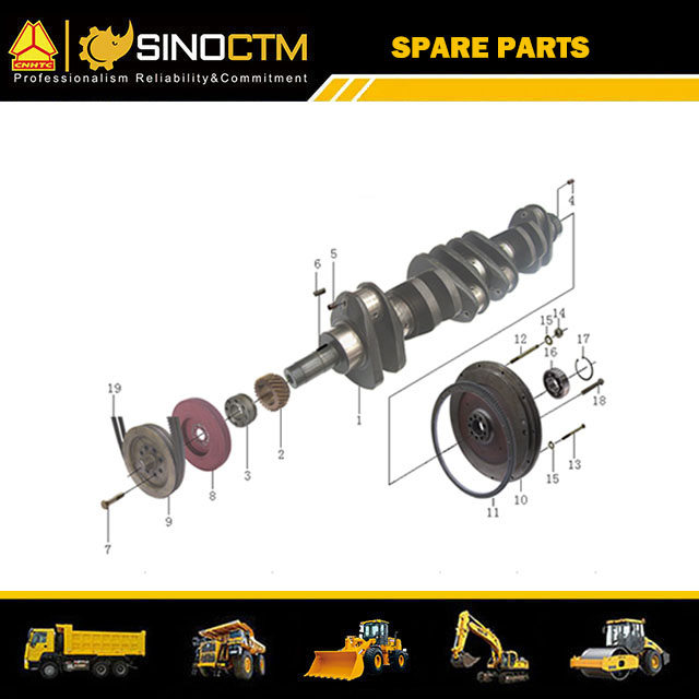 SINOTRUK HOWO Engine Assembly(WD615.47 371hp)