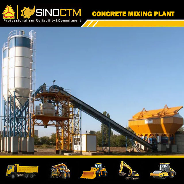 Concrete mixing plant HZS90