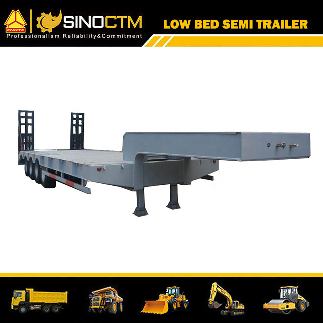 Four Axle Low Bed Semi-Trailer 100T