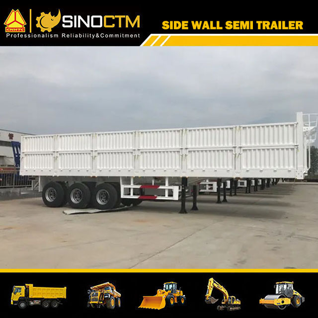 Three Axle Bulk Cargo Semi Trailer for Goods Transport