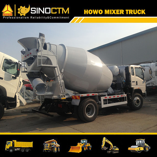 SINOTRUK HOWO Light Concrete Mixer Truck 5m Cbm