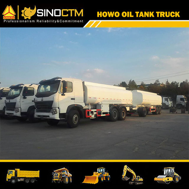 SINOTRUK HOWO-A7 6X4 Fuel Tank Truck and Oil Tank Full Trailer