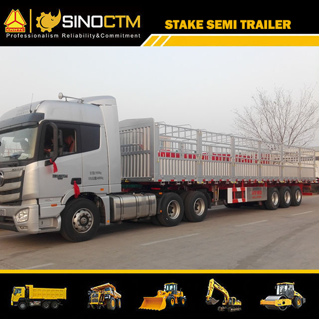 Three Axle Stake semi trailer 50T