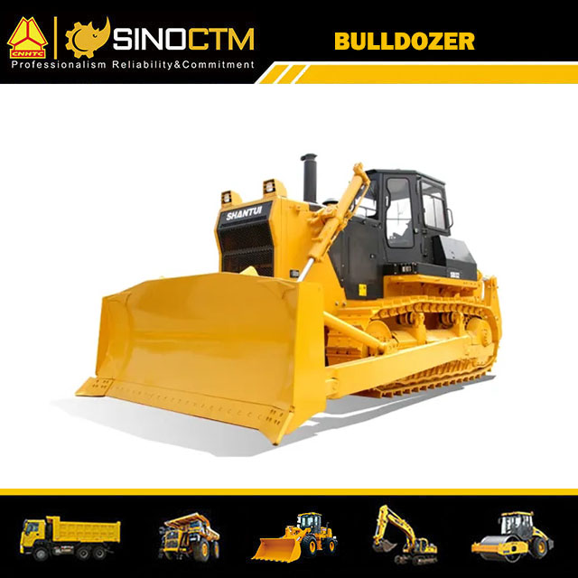 Hydraulic Earth Moving Bulldozer With Backhoe