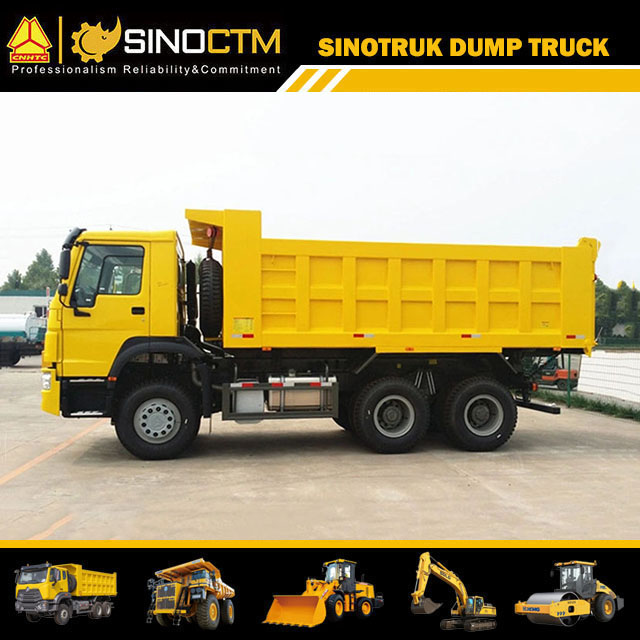 Tri Axle Simple Construction Dump Truck