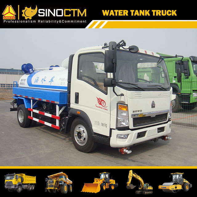 Low Profile Carbon Steel Water Tank Truck For Camping