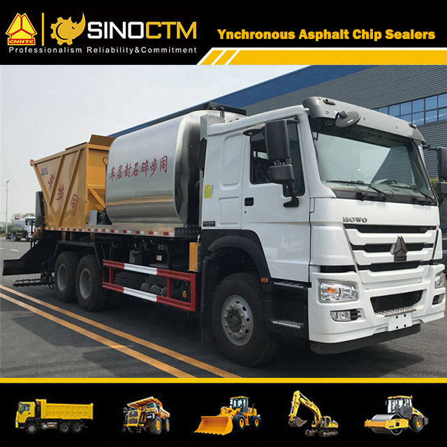 HOWO Truck-Mounted Synchronous Asphalt Chip Sealers