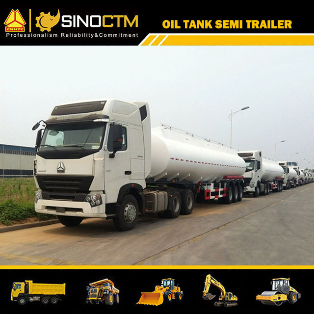 Three Axles 45CBM Oil Tanker Semi-Trailer