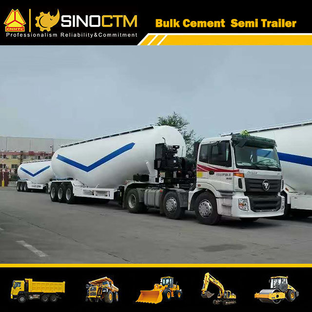 Three Axles 60 CBM Bulk Cement Semi-Trailer