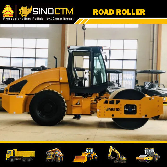 JM610 SINGLE DRUM VIBRATORY ROLLER 10T