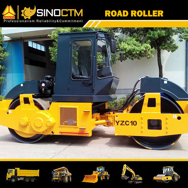 YZC10 DOUBLE DRUM VIBRATORY ROLLER 10T