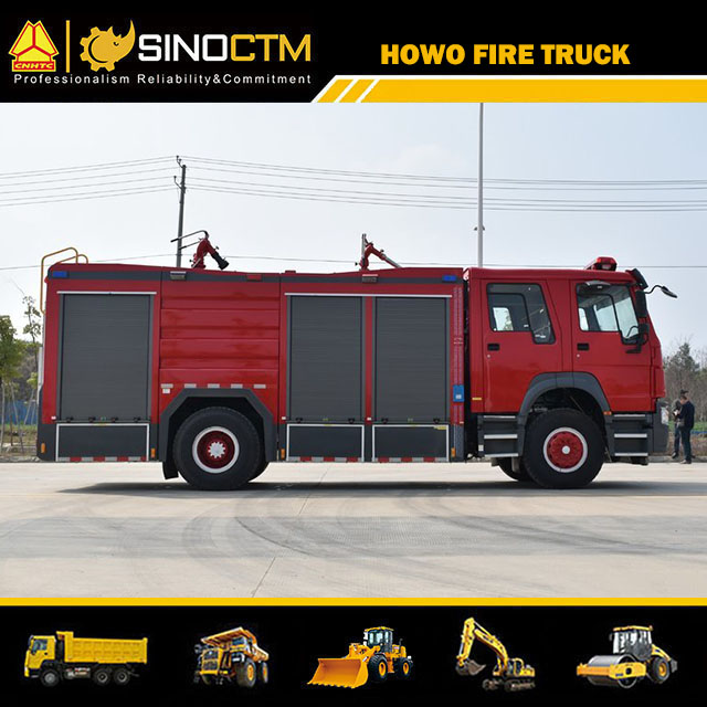 HOWO 4X2 Water fire Truck 8000L