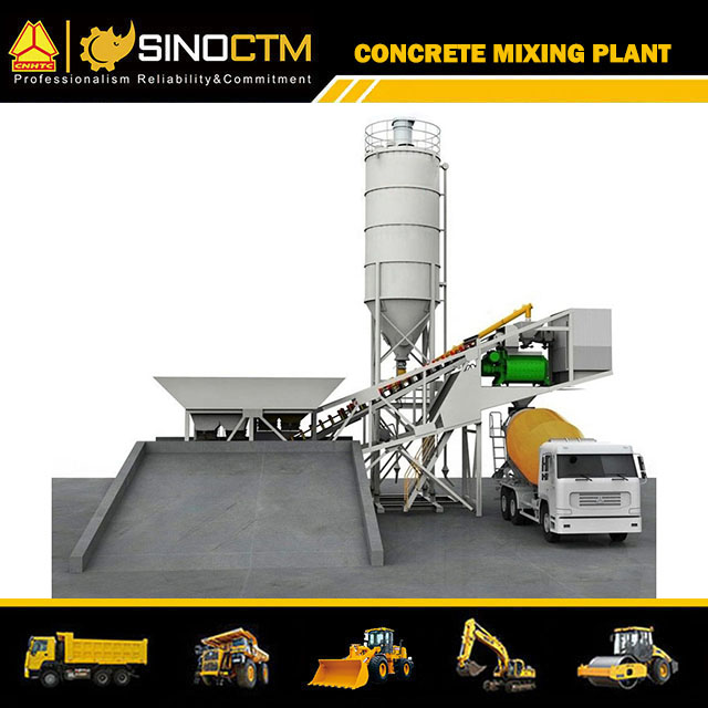 Concrete mixing plant HZS75