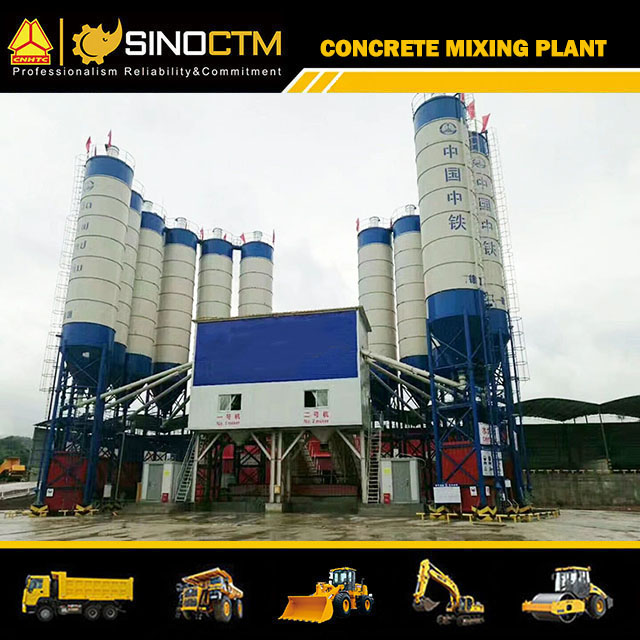 Concrete mixing plant HZS90