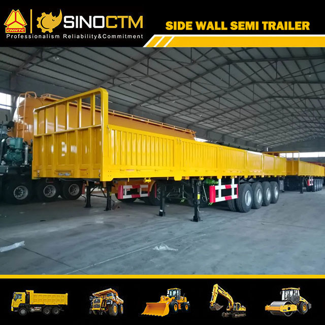 Four Axle Sidewall Semi-Trailer