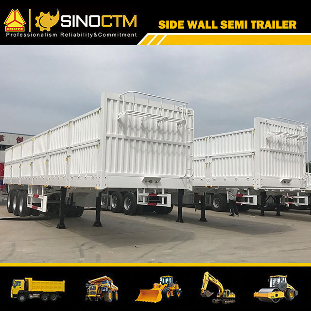 Three Axle Bulk Cargo Semi Trailer for Goods Transport