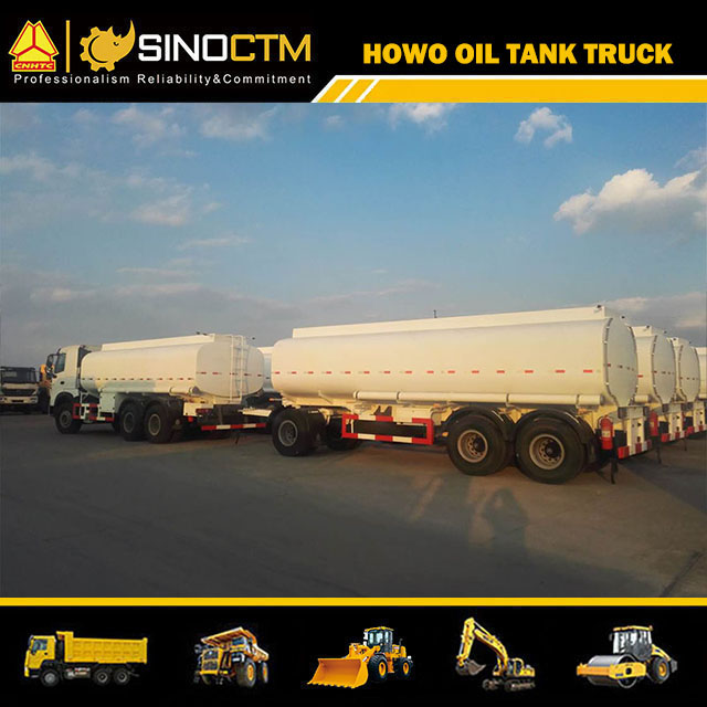 SINOTRUK HOWO-A7 6X4 Fuel Tank Truck and Oil Tank Full Trailer