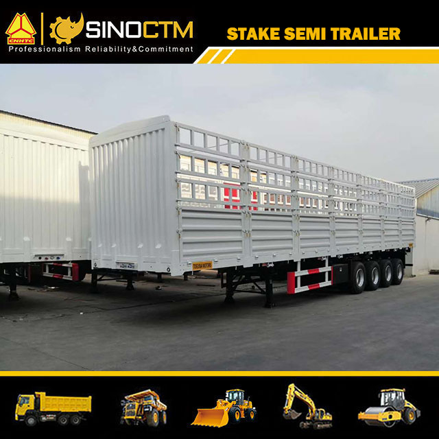 Four Axle Stake semi trailer 