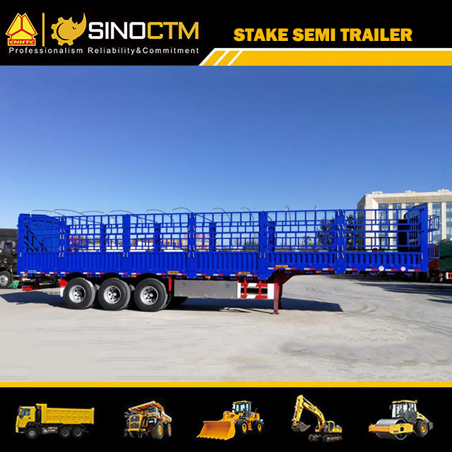 Three Axle Stake semi trailer 50T