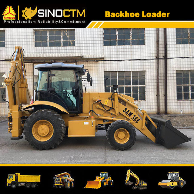 Telehandler Hydraulic Wheel loader With Backhoe