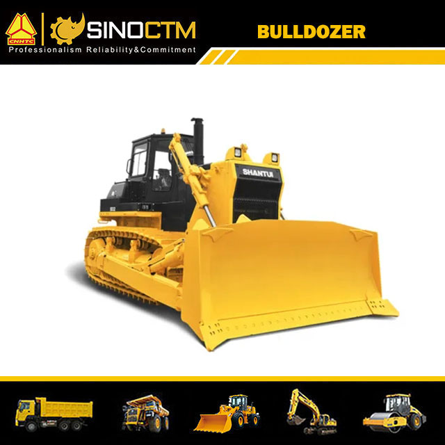 Hydraulic Earth Moving Bulldozer With Backhoe