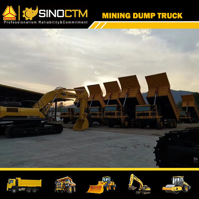 Tri Axle Manual Mining Dump Truck