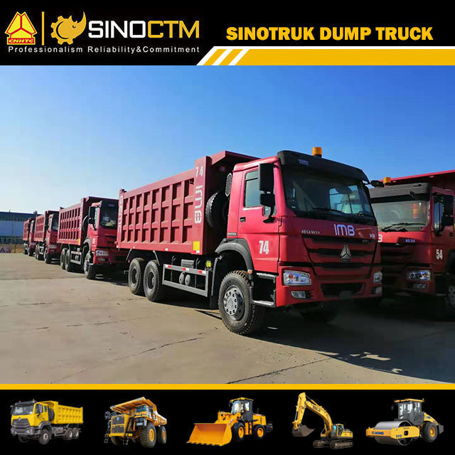 Tri Axle Simple Construction Dump Truck