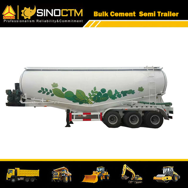 Three Axles 45 CBM Bulk Cement Semi-Trailer