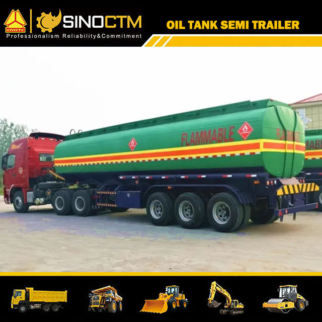 Three Axles 45CBM Oil Tanker Semi-Trailer