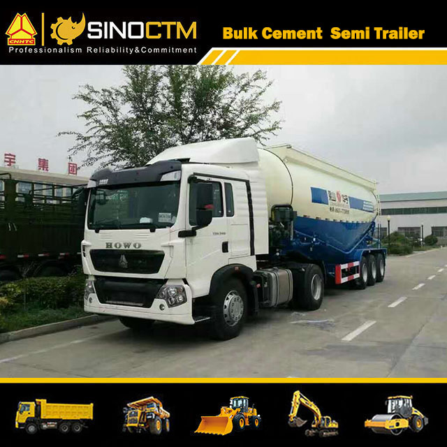 Three Axles 60 CBM Bulk Cement Semi-Trailer