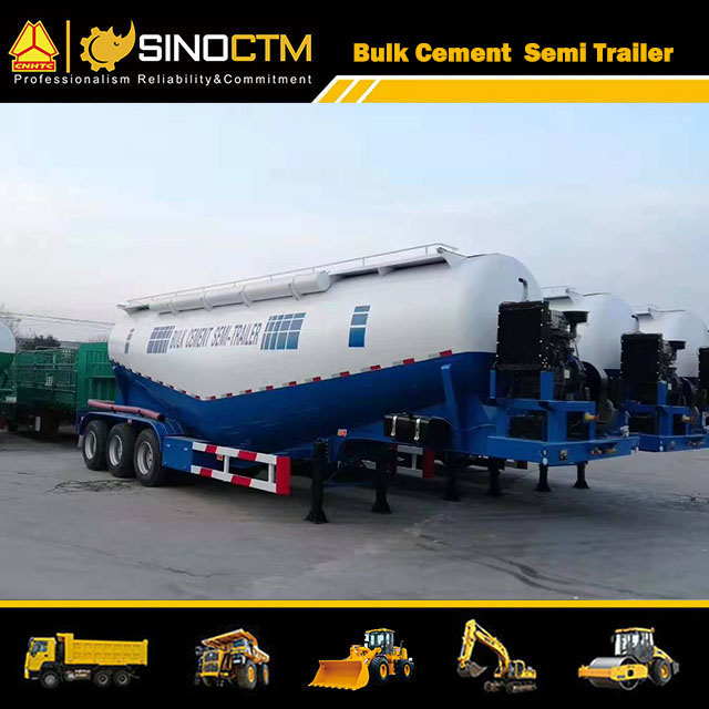 Three Axles 35 CBM Bulk Cement Semi-Trailer