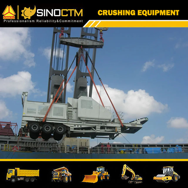 Tyre Wheel Mobile All in One Impact Crushing Plant 