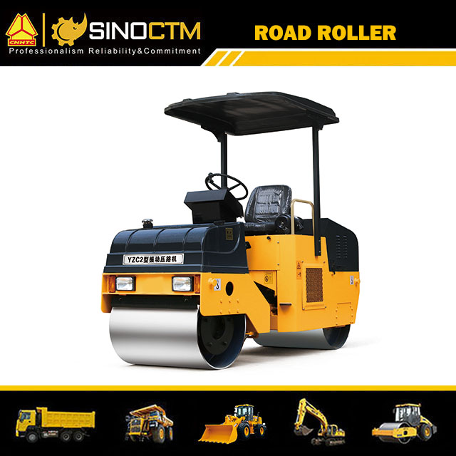 DOUBLE DRUM VIBRATORY ROLLER 2T