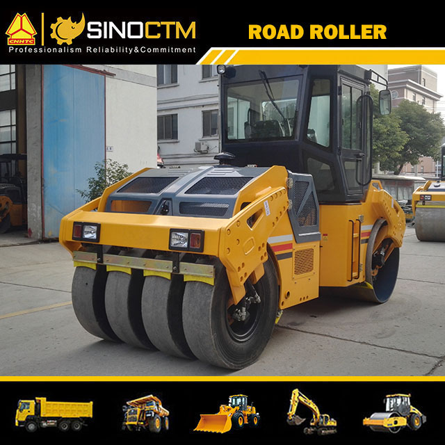 JM210H FULL HYDRAULIC TIRE COMBINED VIBRATORY ROLLER 10T