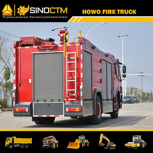 HOWO 4X2 Water fire Truck 8000L