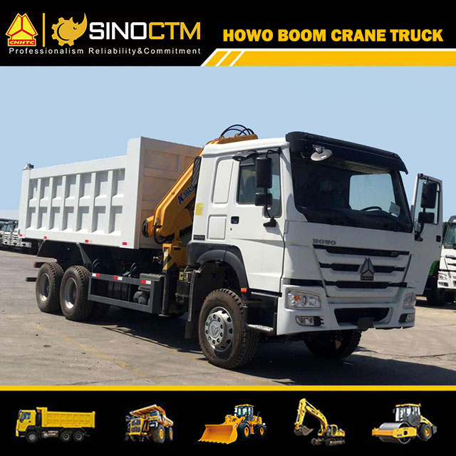 SINOTRUK HOWO 6X4 Dump Truck Crane 5T