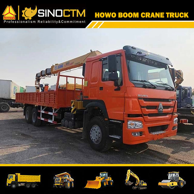 SINOTRUK HOWO 6x4 Boom Truck 10T Crane Truck