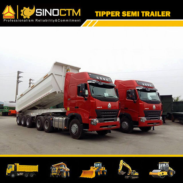 Three Axle U Shape Tipper Semi-Trailer