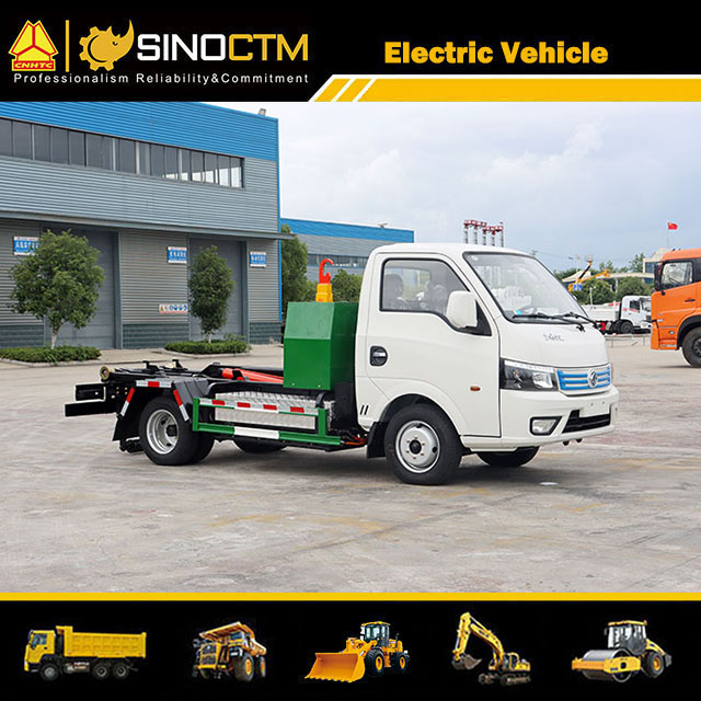 DONGFENG Electric Hook Lift Garbage Truck 2.5 CBM