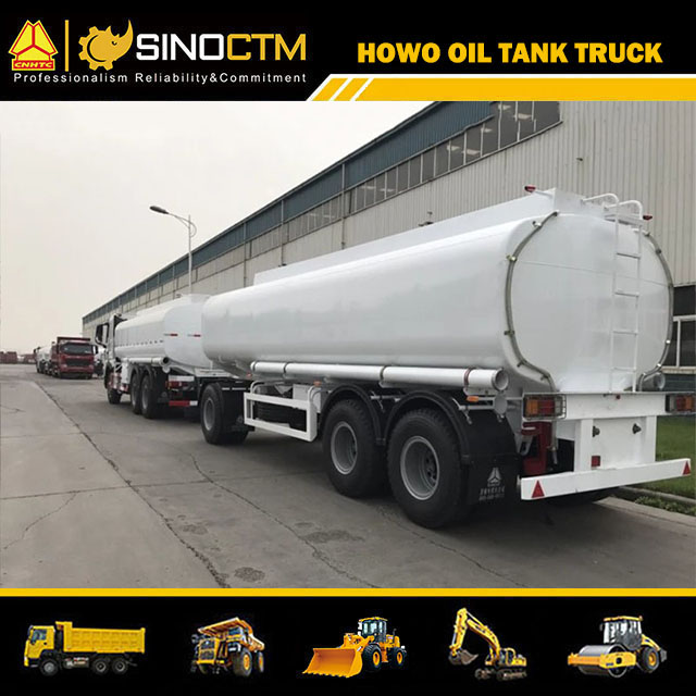 SINOTRUK HOWO-A7 6X4 Fuel Tank Truck and Oil Tank Full Trailer