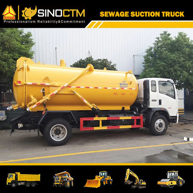 SINOTRUK HOWO Light Sewage Suction Garbage Truck 5CBM