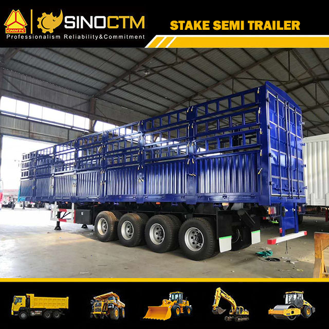 Four Axle Stake semi trailer 