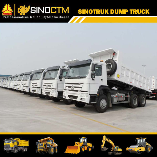 Tri Axle Simple Construction Dump Truck