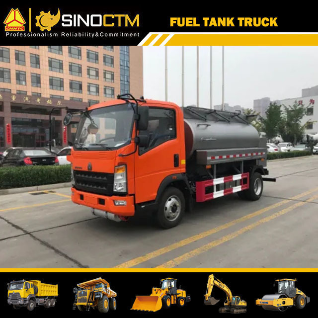 Low Profile Hydraulic Fuel Tank Truck For Oil Delivery