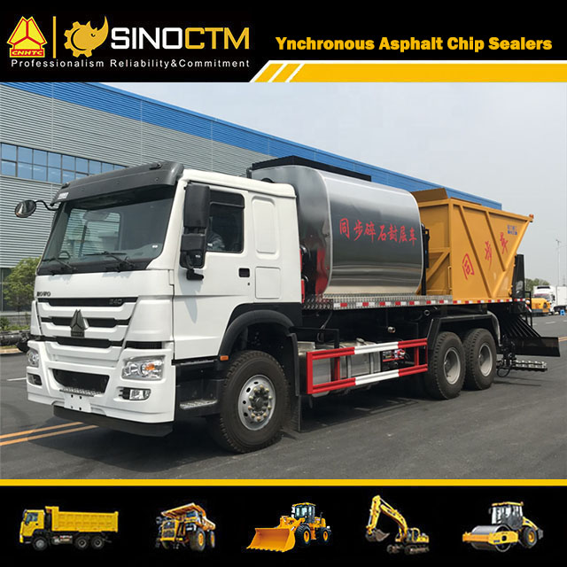 HOWO Truck-Mounted Synchronous Asphalt Chip Sealers