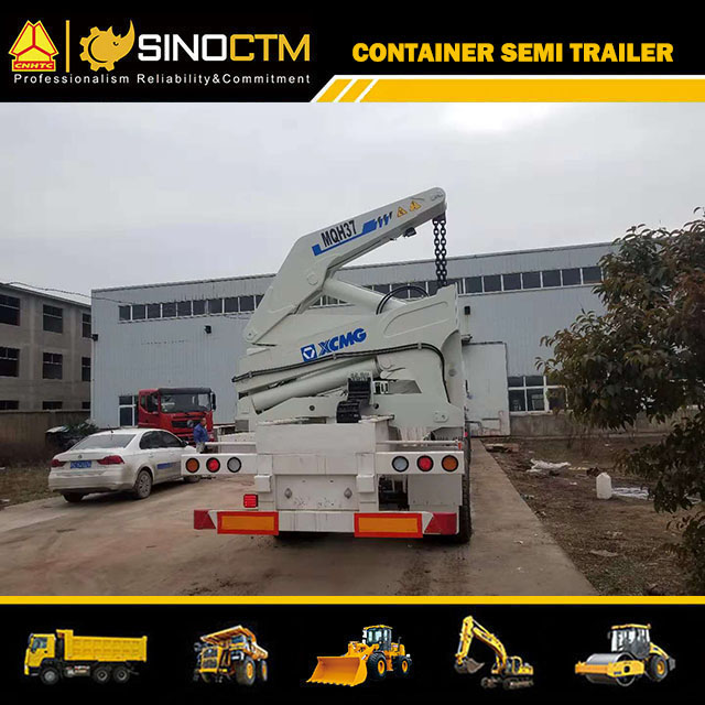 Four Axle Side Lifter Crane Semi-Trailer Without Engine