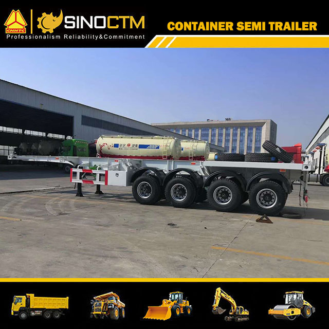 Four Axle Skeleton Semi-Trailer 60T