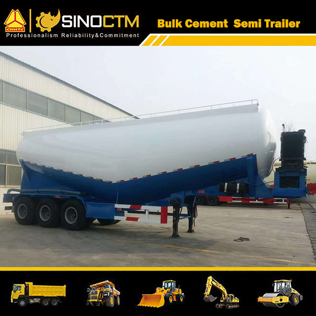 Three Axles 40 CBM Bulk Cement Semi-Trailer