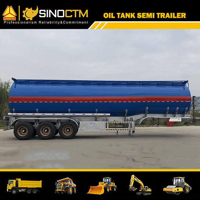 Three Axles 45CBM Oil Tanker Semi-Trailer