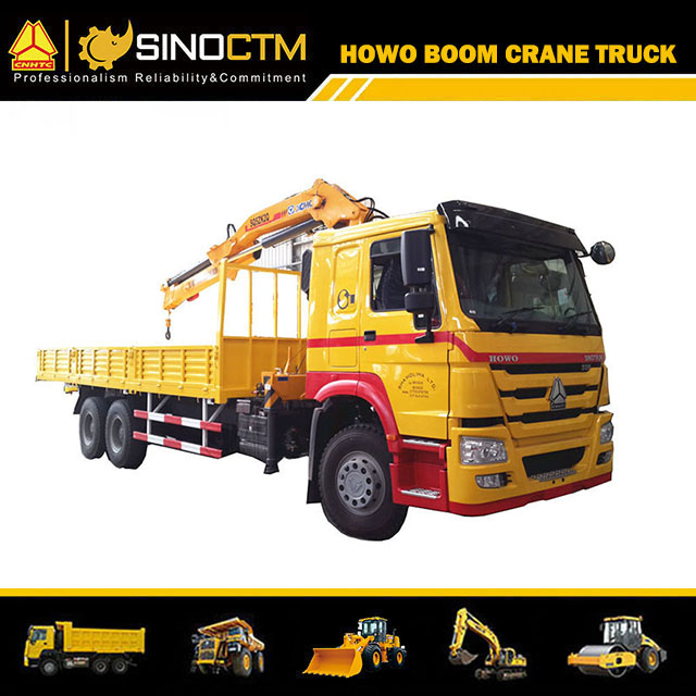 SINOTRUK HOWO 6x4 Boom Truck 8T Crane